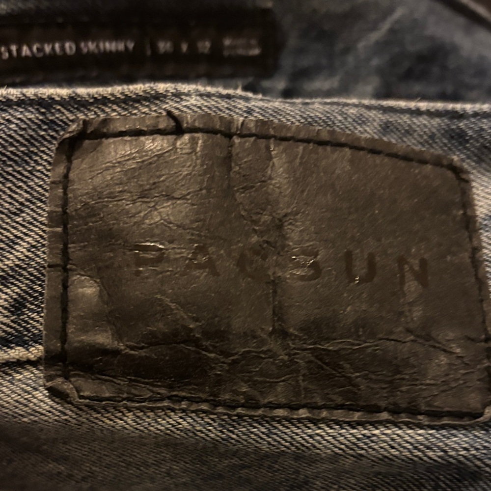 PacSun Ripped Blue Skinny Jeans - Picture 6 of 6